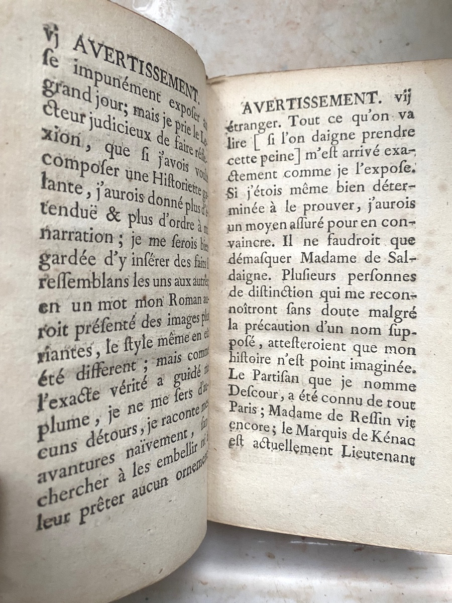 18th "memoirs Of Madame De Saldaigne" Written By Herself; And Given To The Public By Md V**-photo-3