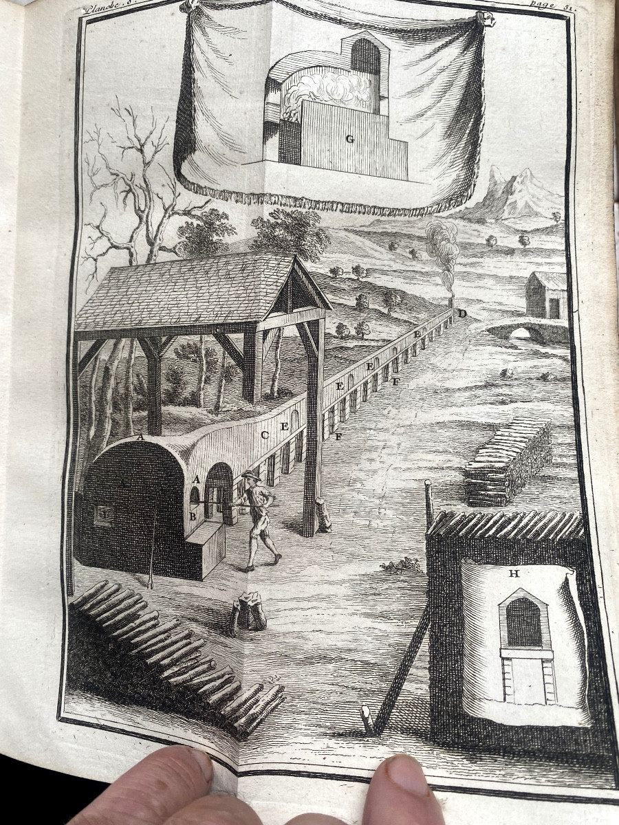 1 Strong Vol.in4: "art Of Glassmaking" Illustrated: By Neri, Merret And Kunckel. In Paris, 1752 -photo-7