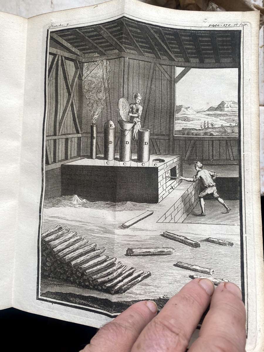 1 Strong Vol.in4: "art Of Glassmaking" Illustrated: By Neri, Merret And Kunckel. In Paris, 1752 -photo-8