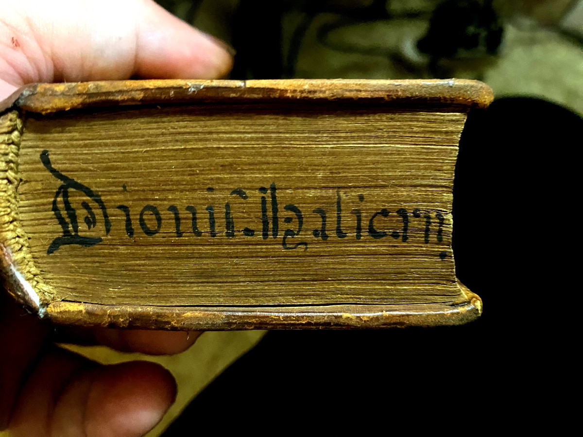 Strong Volume From The 16th Century In The Cipher Of The "marquis Da Pozzo". Lyons 1563. Dionysii H. Antiquit-photo-1