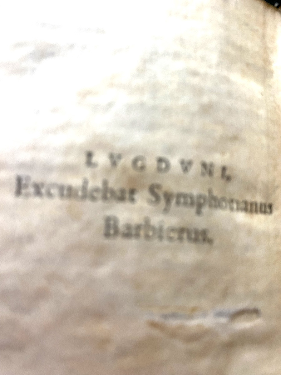 Strong Volume From The 16th Century In The Cipher Of The "marquis Da Pozzo". Lyons 1563. Dionysii H. Antiquit-photo-8