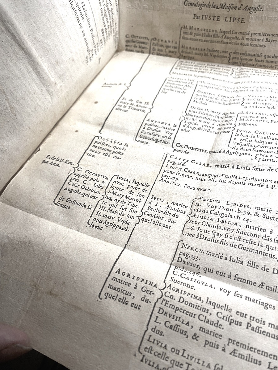 "the Works Of Cornelius Tacitus And Velleius Paterculus", I Vol. In 4 Of 1610 Rel. Vintage-photo-2