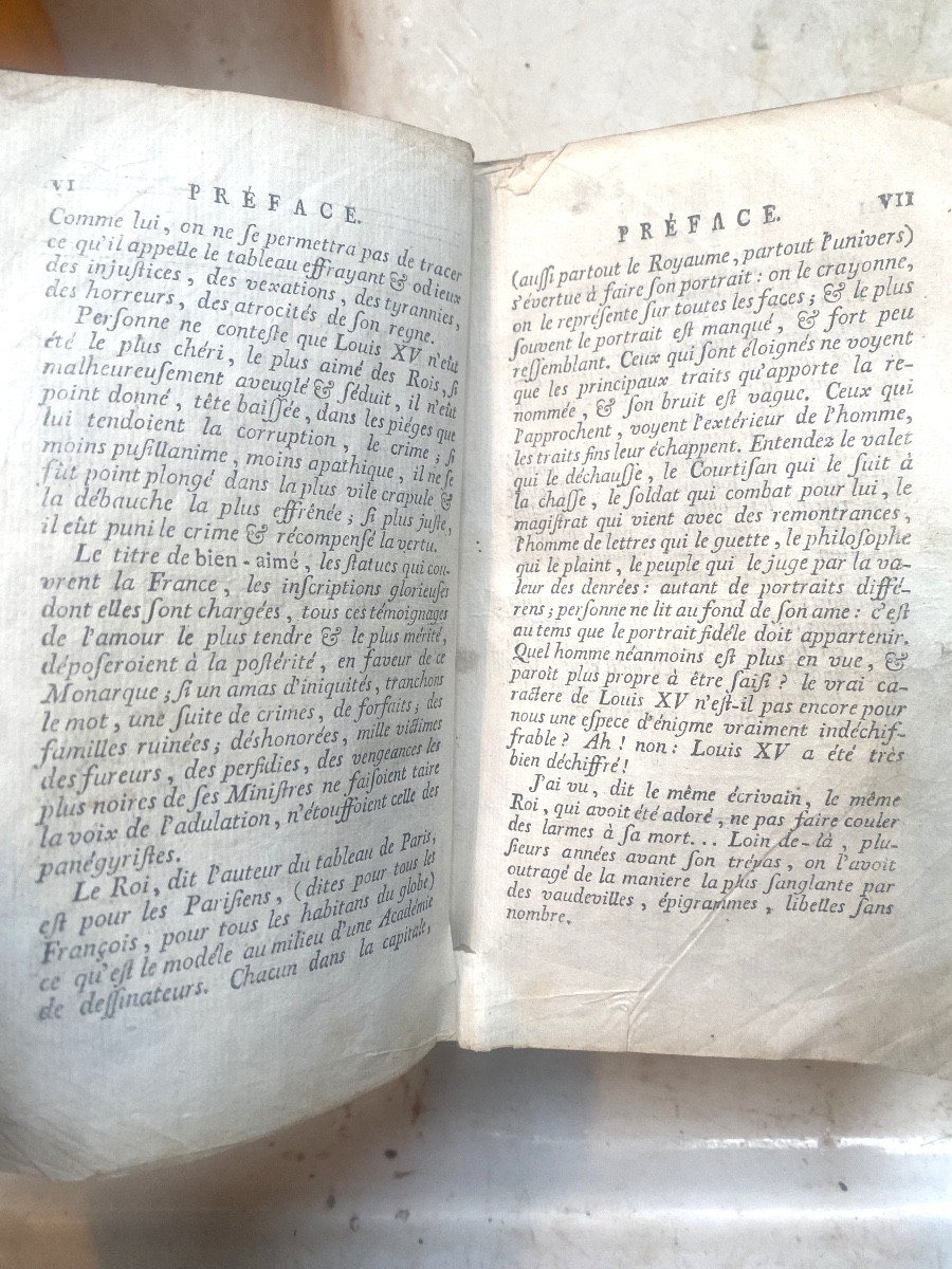 Fort vol.In12 de 1782 en deux tomes :"Les Fastes de Louis XV",  Ville-Franche 1782. Vve Liberté-photo-3