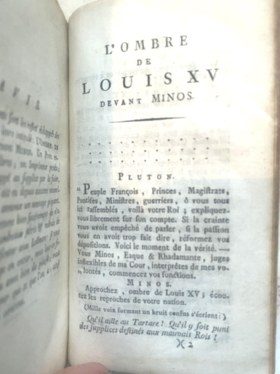 Fort vol.In12 de 1782 en deux tomes :"Les Fastes de Louis XV",  Ville-Franche 1782. Vve Liberté-photo-7