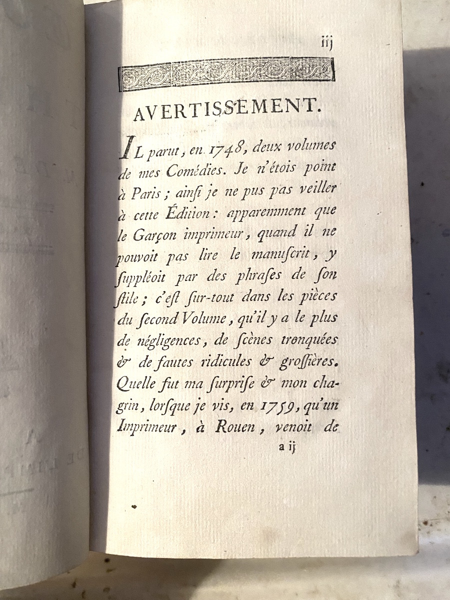 Three Vol. In 12 Back With The Arms Of The Château De Meudon (daughters Of Louis XV) "théâtre De Saintfoix"-photo-2