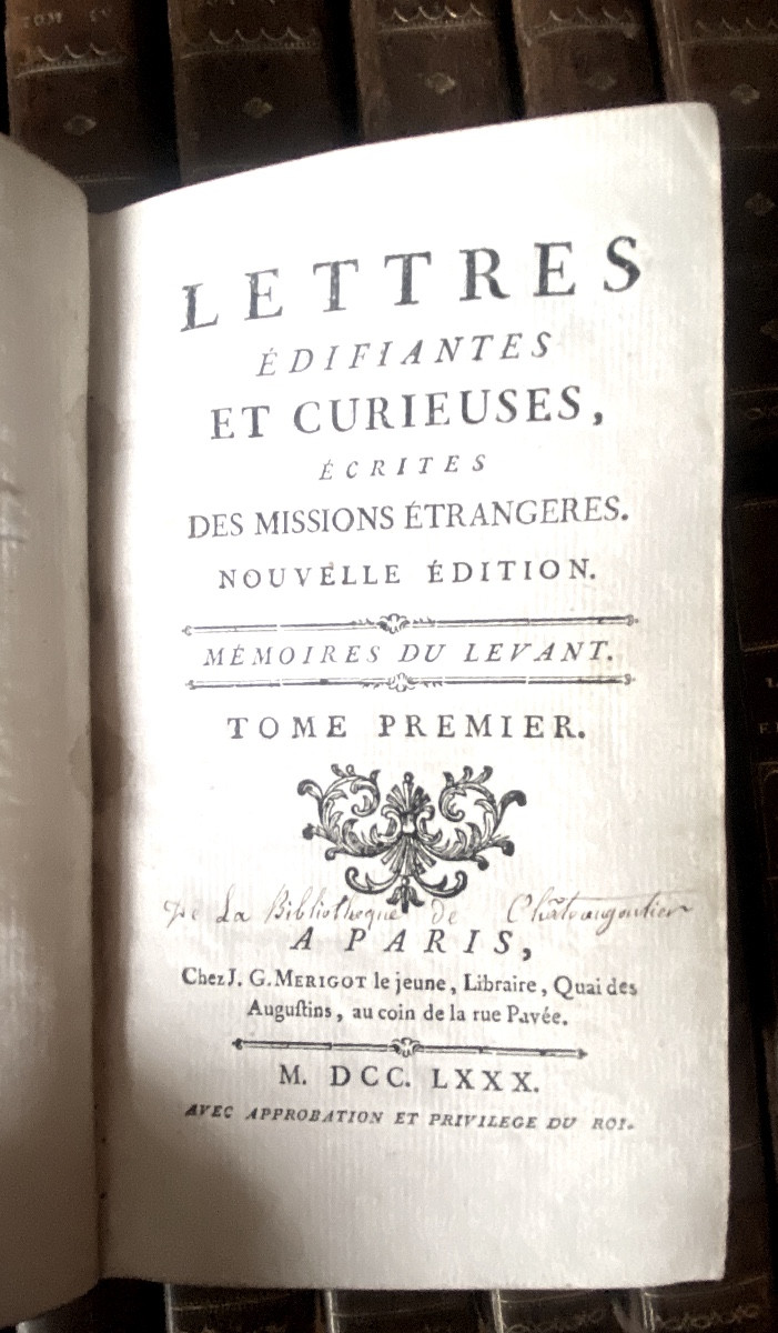  26 Volumes complets 1780/83 " Lettres Edifiantes et Curieuses" écrites des Missions Etrangères-photo-3