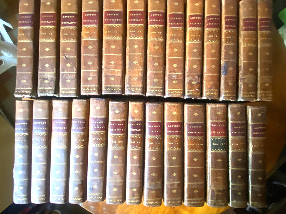  26 Volumes complets 1780/83 " Lettres Edifiantes et Curieuses" écrites des Missions Etrangères