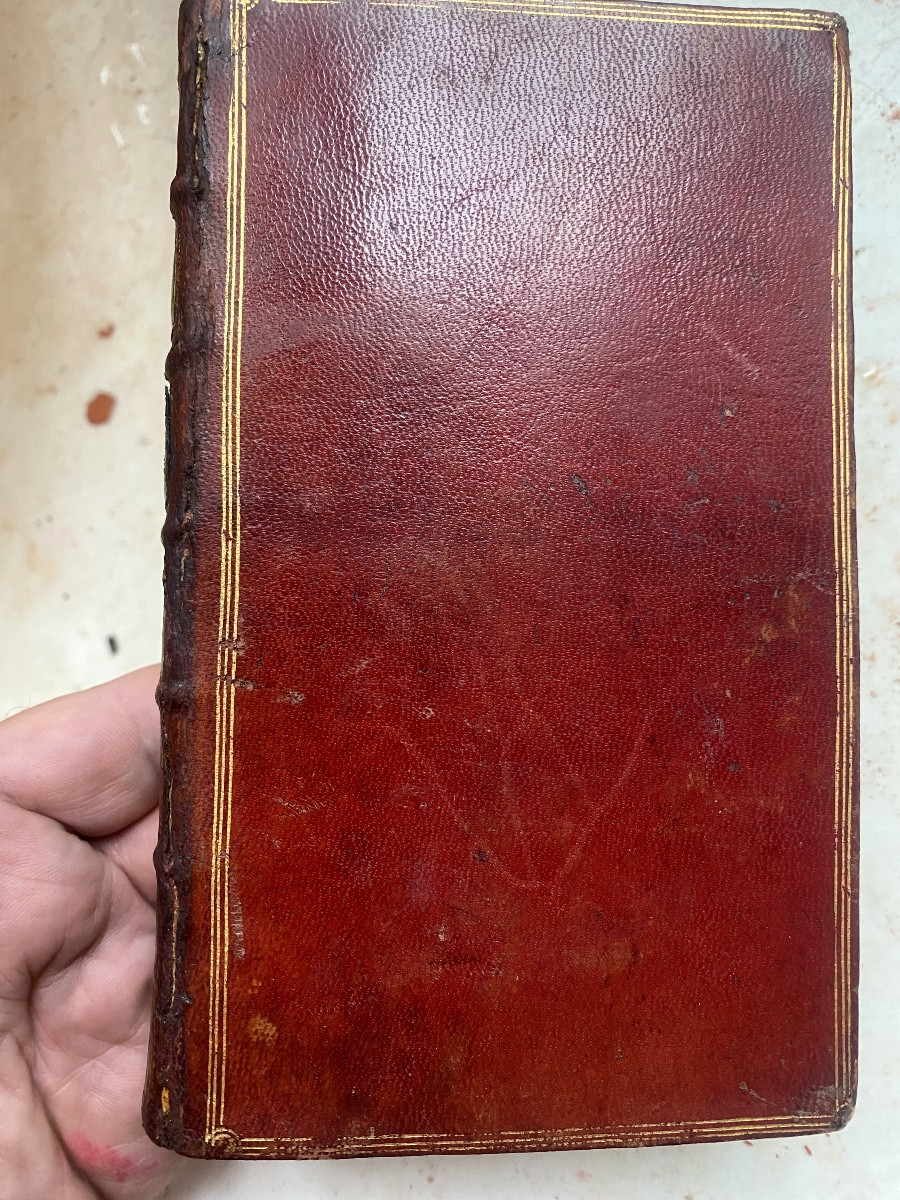 Maroquin rouge de la Maison de Joinville", Louis d'Orléans"  Carême de Massillon. In 12 de 1745-photo-2