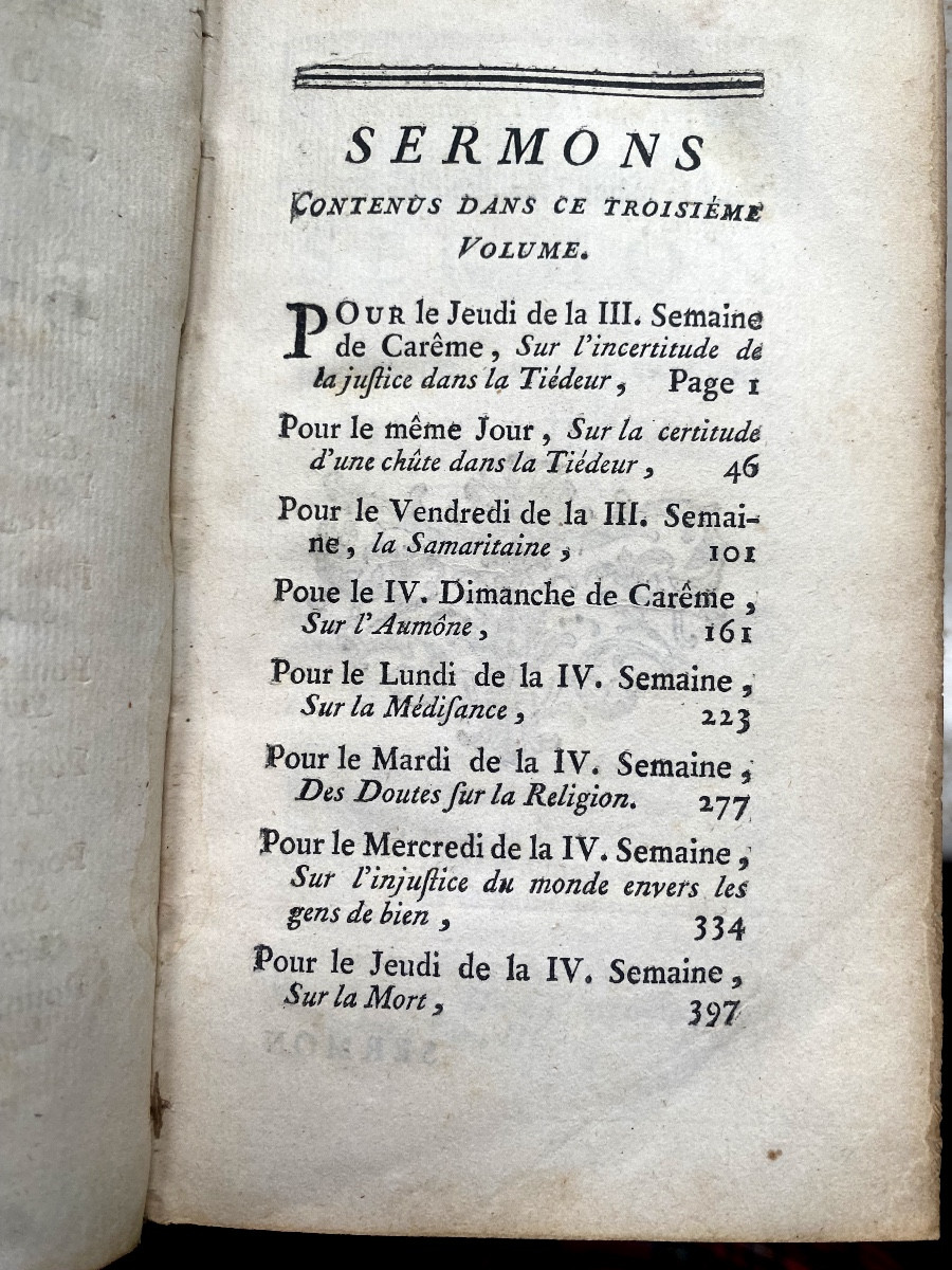Maroquin rouge de la Maison de Joinville", Louis d'Orléans"  Carême de Massillon. In 12 de 1745-photo-2