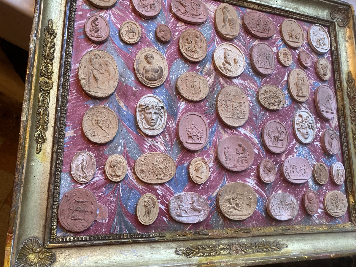 Collection d'empreintes "Grand Tour",  XIXème en terra-cotta, " Castello Di Sammezzani" Toscane-photo-5