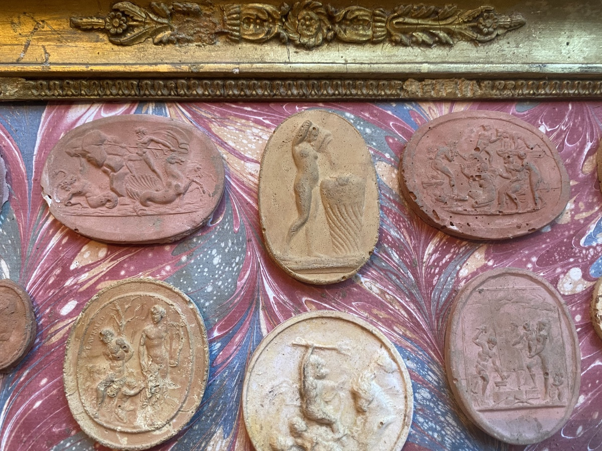 Collection d'empreintes "Grand Tour",  XIXème en terra-cotta, " Castello Di Sammezzani" Toscane-photo-6