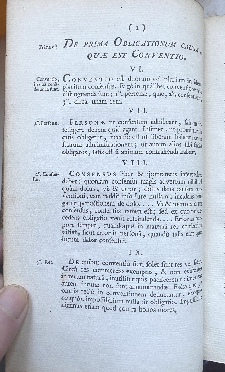 Grand In 8 , veau  aux Armes: R de Massy , 1777 , Thèse des deux Lois. - Thèses Utriusque Juris-photo-5