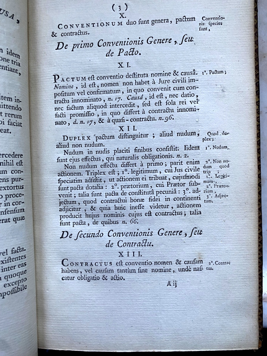 Grand In 8 , veau  aux Armes: R de Massy , 1777 , Thèse des deux Lois. - Thèses Utriusque Juris-photo-6