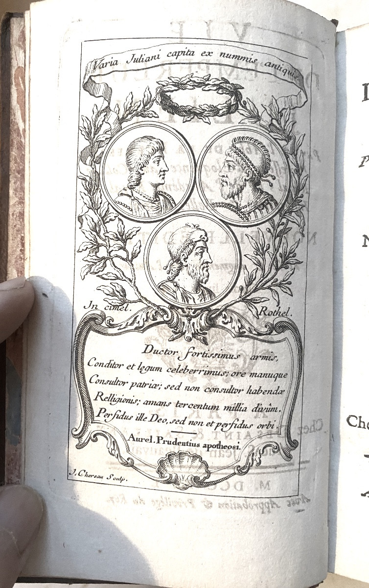 Vie de l’Empereur Julien par l’abbé De La Bleterie . Belle. Ed.  Paris 1746 .1 vol In 12-photo-4