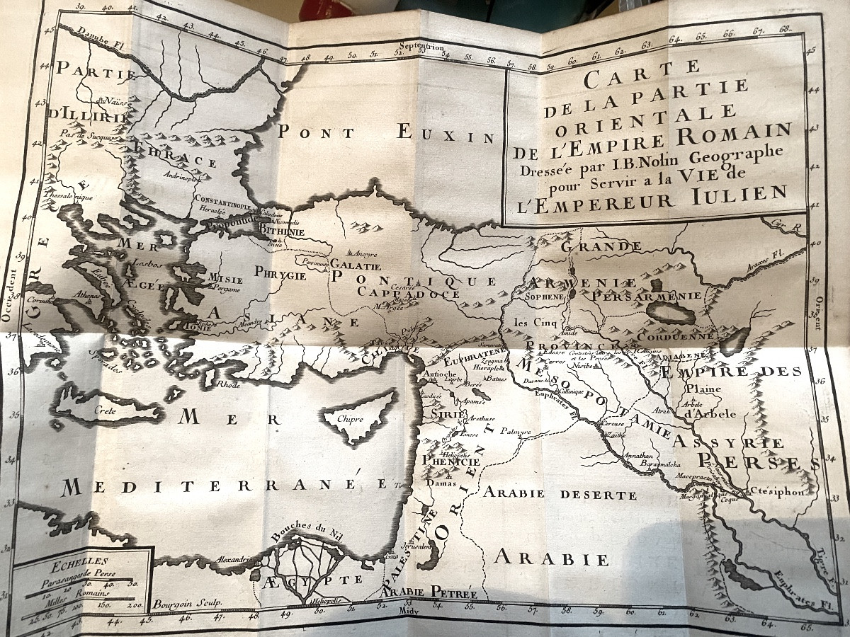 Vie de l’Empereur Julien par l’abbé De La Bleterie . Belle. Ed.  Paris 1746 .1 vol In 12-photo-3