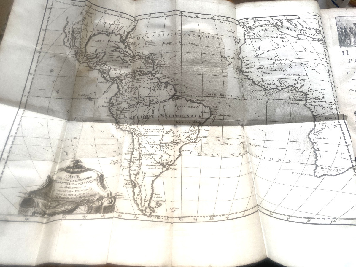 Reference Edition "philosophical And Political History Of Trade In The Two Indies" 1775-photo-4