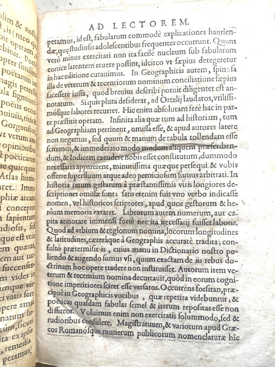 Vol.In4 basane"Dictionarium Historicum Géographicum Poeticum " . Carolo Stéphano, Genèvae 1638-photo-5