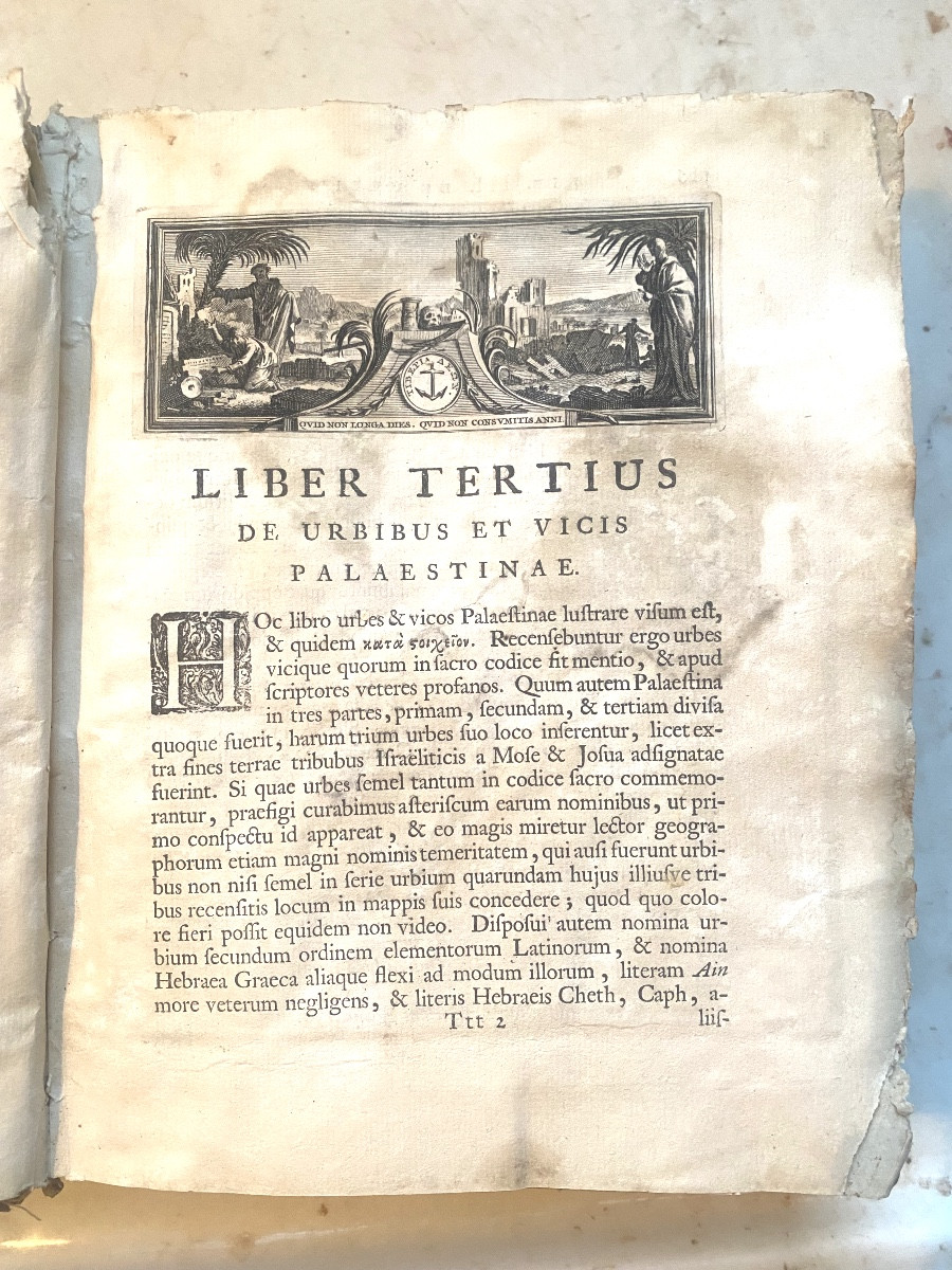 Rare Book On Palestine 1714 "hadriani Relandi" Palaestina Ex Monumentis Veteribu Illustr.-photo-4