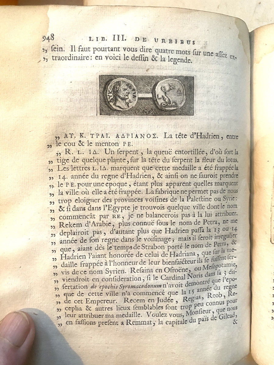 Rare Book On Palestine 1714 "hadriani Relandi" Palaestina Ex Monumentis Veteribu Illustr.-photo-6