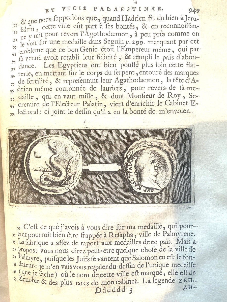 Rare Book On Palestine 1714 "hadriani Relandi" Palaestina Ex Monumentis Veteribu Illustr.-photo-7