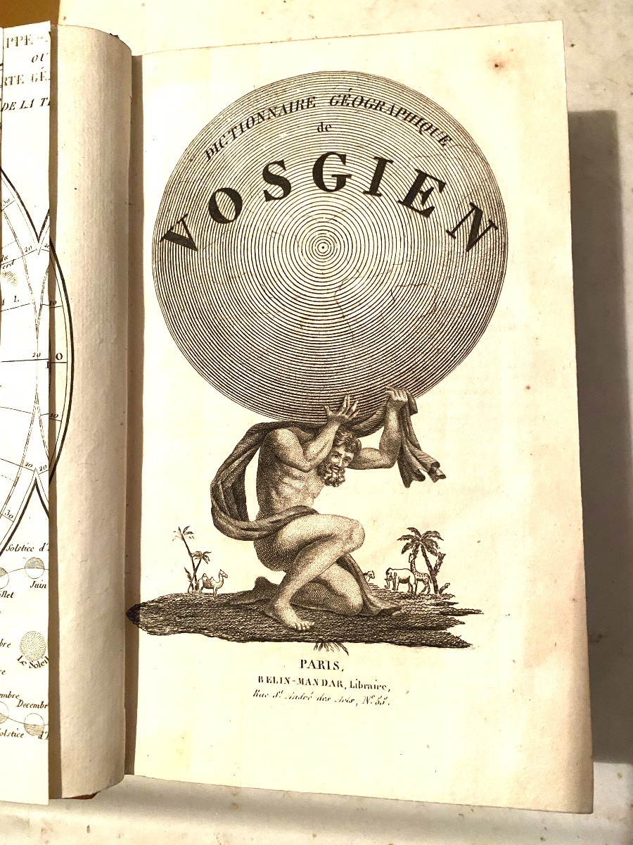 Geographical Dictionary Of Vosges, Fresh Exp. In 8, Illustrated With Maps, Flags & Coins-photo-4
