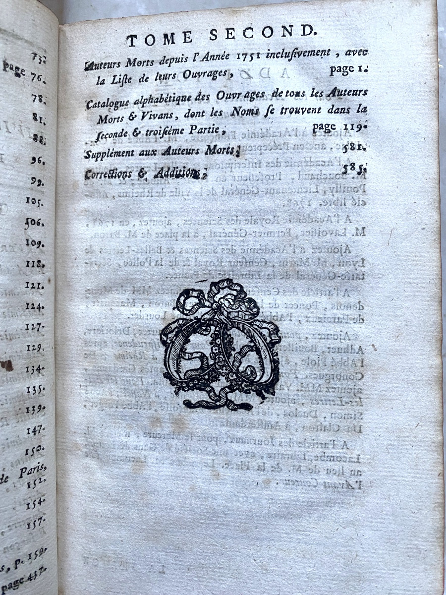 2 Beaux Vol.In 12 :"La France Littéraire",  sur les Académies , les Auteurs et leurs Ouvrages-photo-2