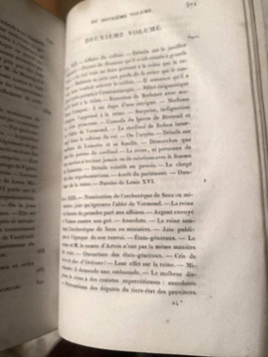 "Mémoires sur la Vie Privée de Marie-Antoinette "par Madame Campan , Paris 1823 . Bel exp 3Vol.-photo-4