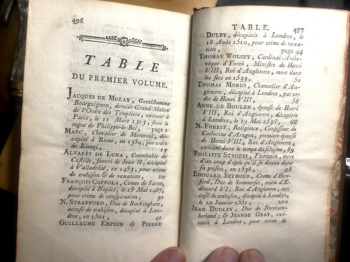 2 Vol.In12 "Derniers Sentiments des plus Illustres Personnages condamnées à mort". Paris Moutar-photo-4