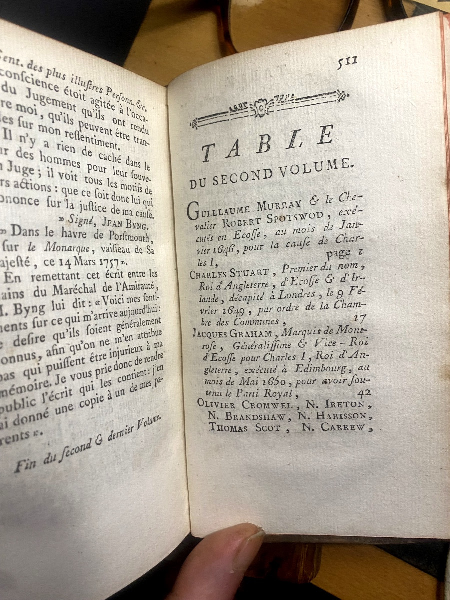 2 Vol.In12 "Derniers Sentiments des plus Illustres Personnages condamnées à mort". Paris Moutar-photo-7