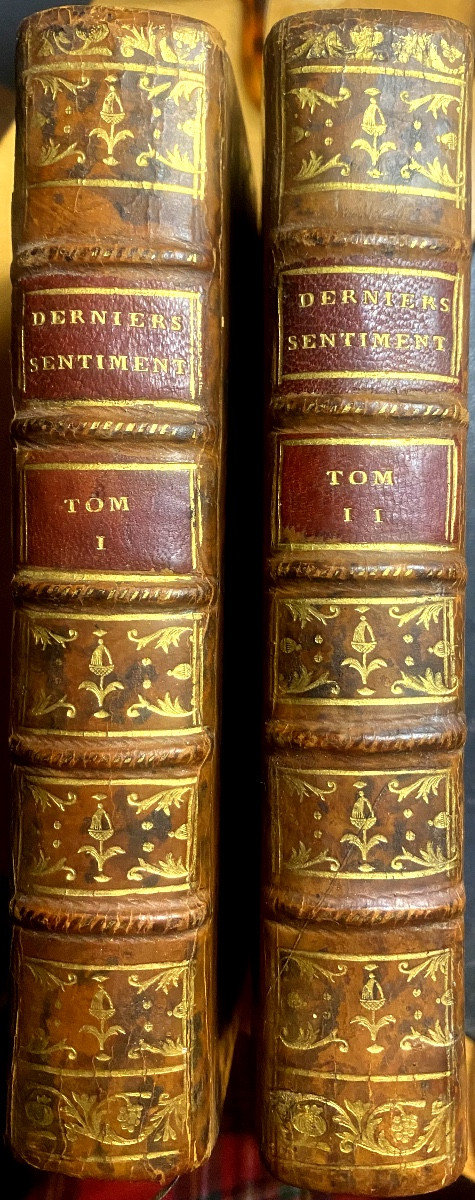 2 Vol.In12 "Derniers Sentiments des plus Illustres Personnages condamnées à mort". Paris Moutar