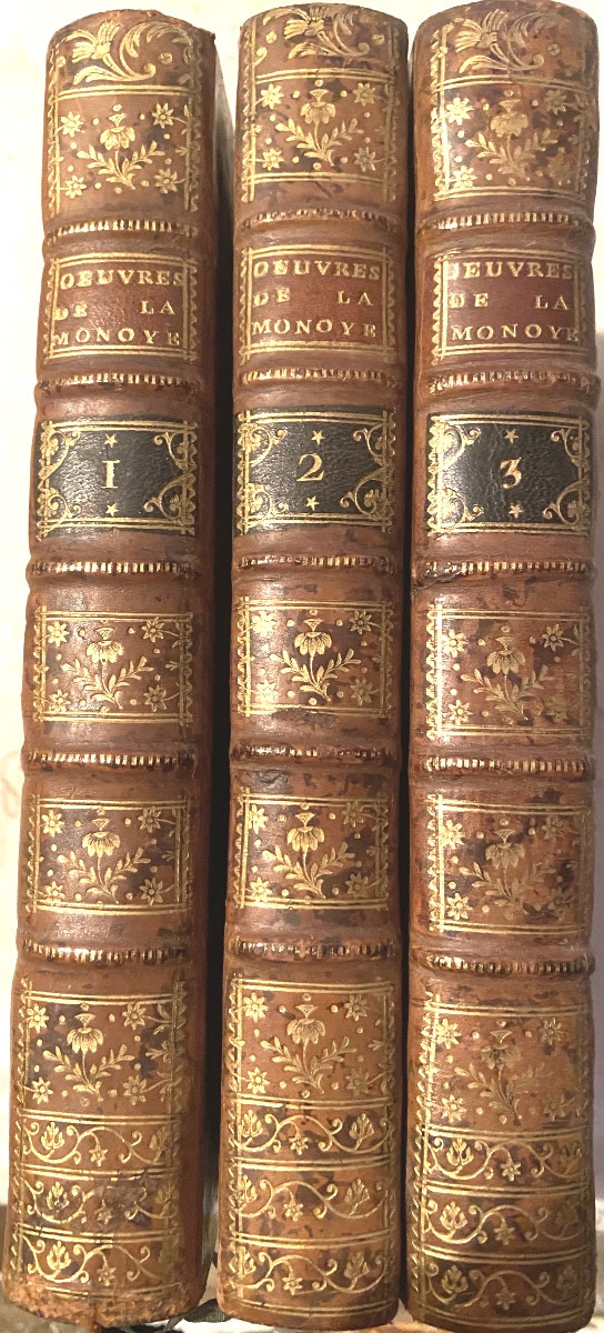 3 Vol In 8. "Oeuvres Choisies de feu Monsieur De La Monnoye" de l'Académie Française. à La Haye