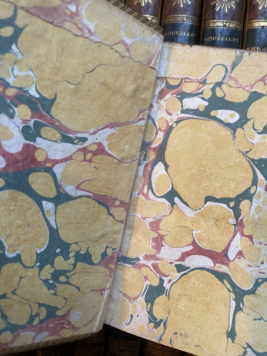 A Fine Complete Set Of Florian's Works In 21 Volumes, 16mo. Published In Paris, Year VII, By A Private Illustrated Edition.-photo-4