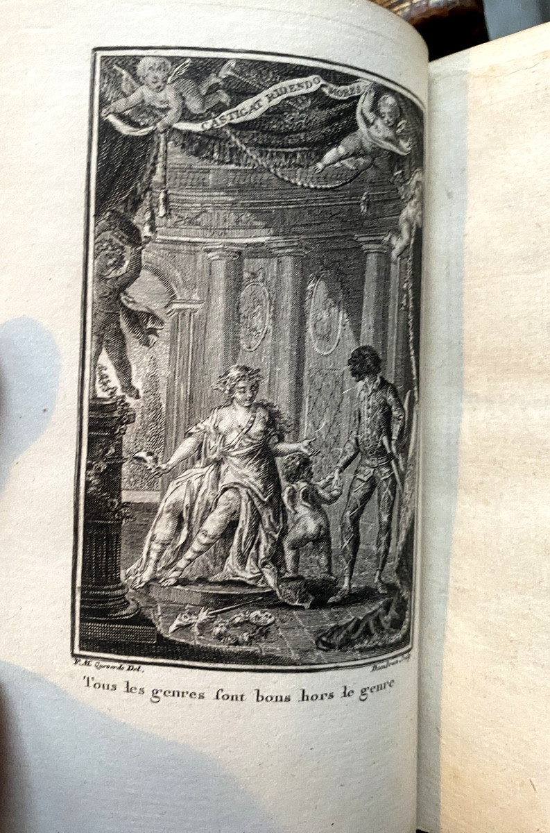 A Fine Complete Set Of Florian's Works In 21 Volumes, 16mo. Published In Paris, Year VII, By A Private Illustrated Edition.-photo-3