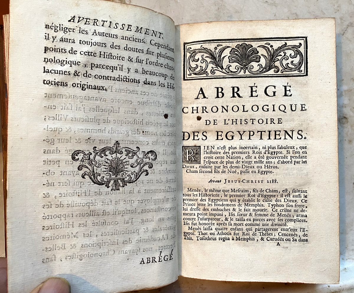Mo: "abridged Chronological History Of The Ancient History Of Empires And Republics" 1757-photo-3