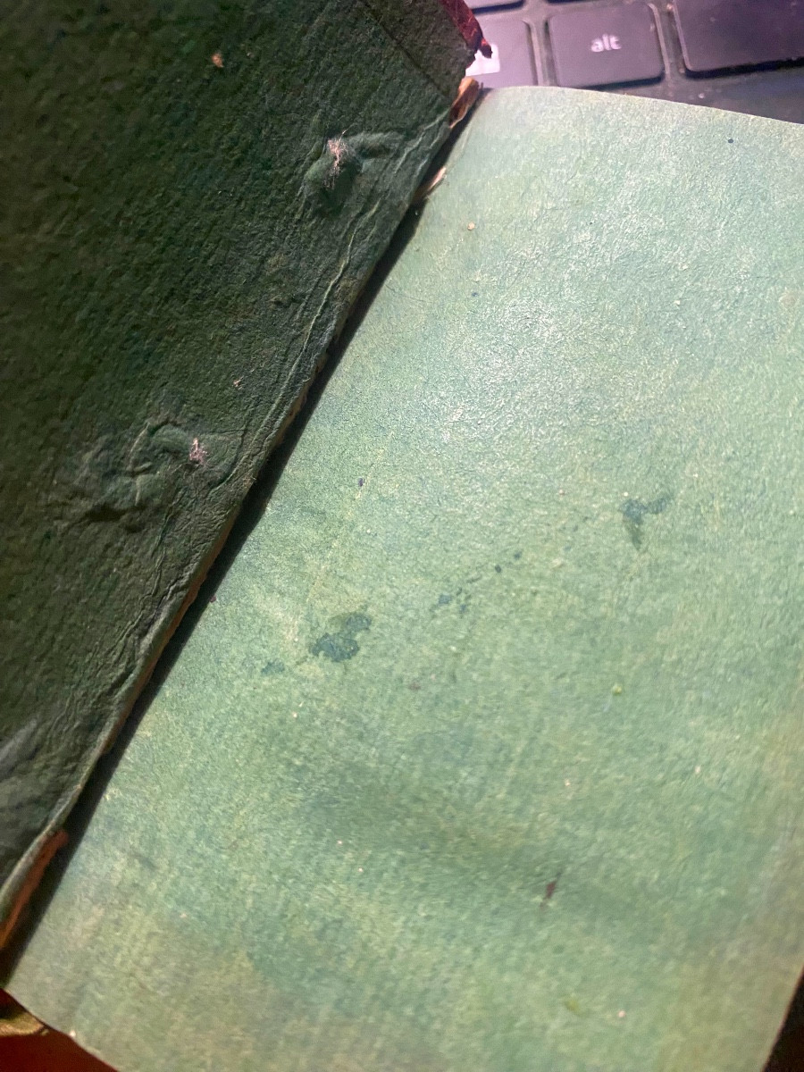 Cinq volumes en maroquin rouge  2/3 Milton et Montesquieu 3/4 forma miniature Genève Cazin 1777-photo-3