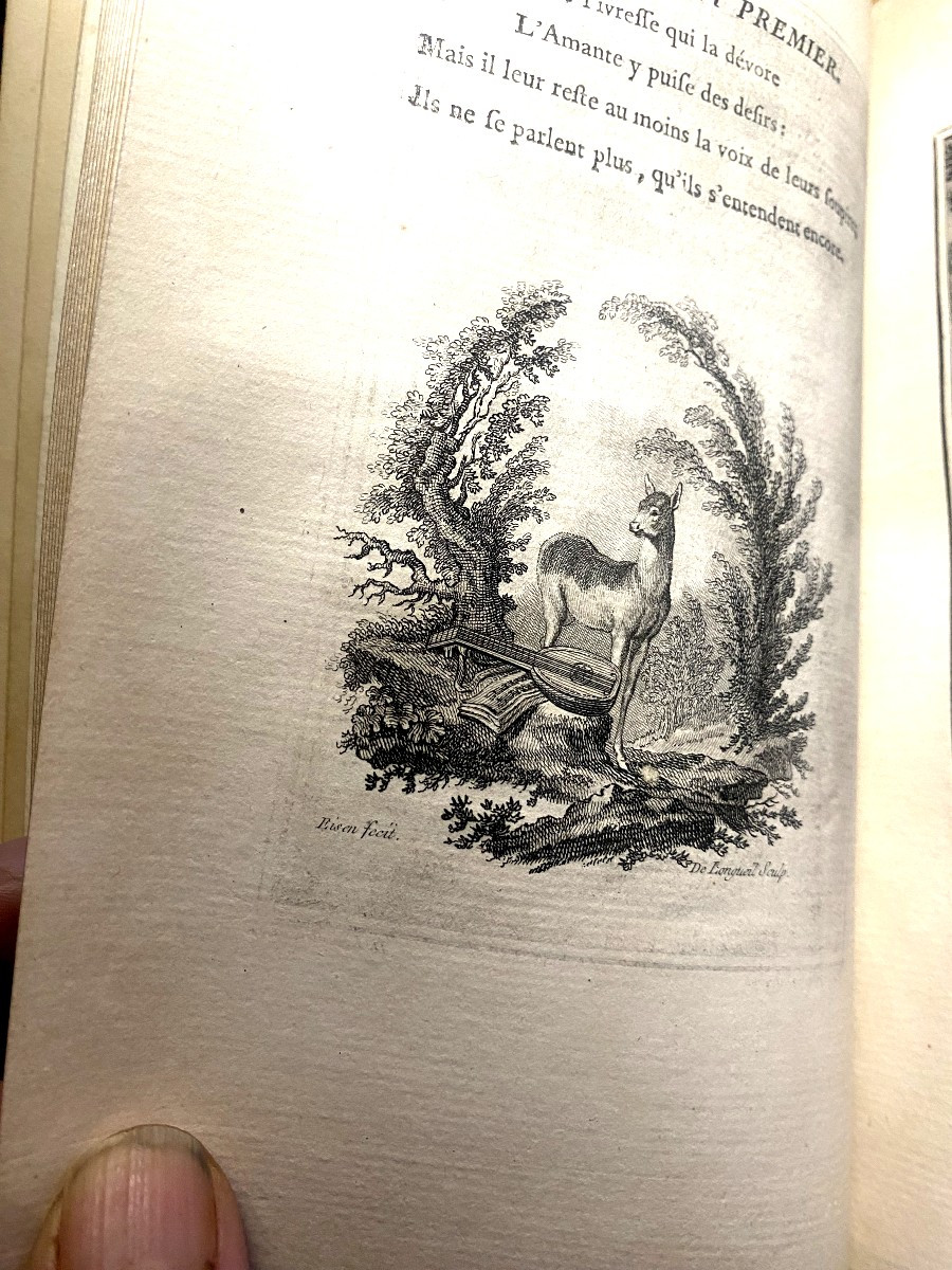 Beautifully Illustrated Octavo Volume, 18th Century: "the Senses", A Poem In Six Cantos. Published In London In 1766 By Du Rosoy -photo-3