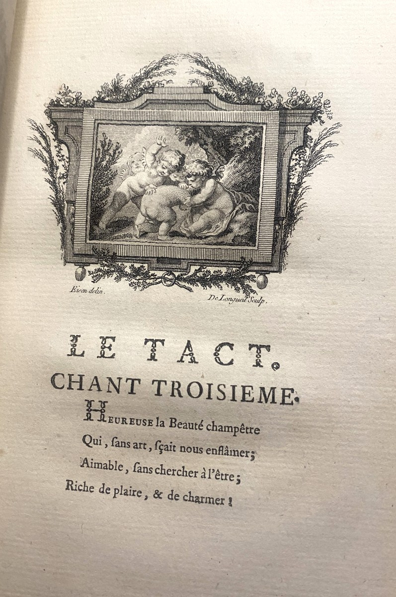 Beautifully Illustrated Octavo Volume, 18th Century: "the Senses", A Poem In Six Cantos. Published In London In 1766 By Du Rosoy -photo-7