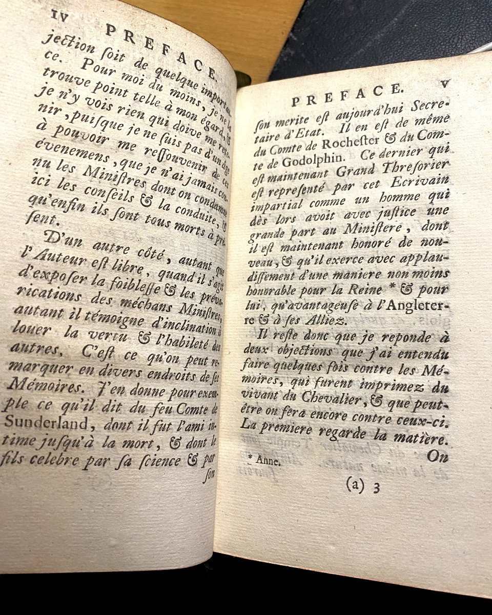New Memoirs Of Knight William Temple: At The Arms Of The Count Of Colembray In The Hague 1729-photo-3