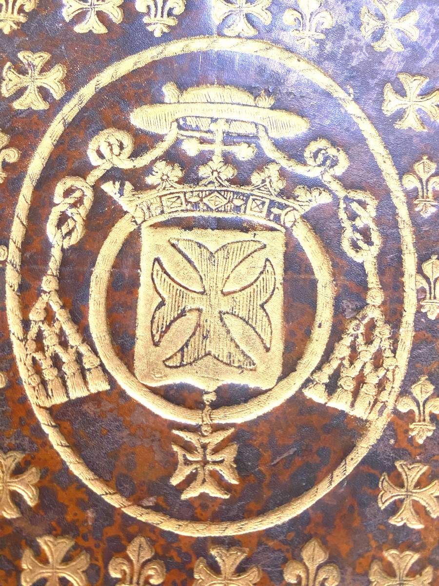 Binding With Fleur De Lys And Malthe Cross "de Timore Dei" - Jacques Salian-paris 1629-photo-2
