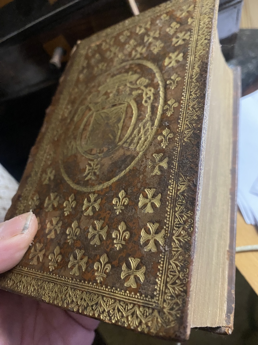 Binding With Fleur De Lys And Malthe Cross "de Timore Dei" - Jacques Salian-paris 1629-photo-1