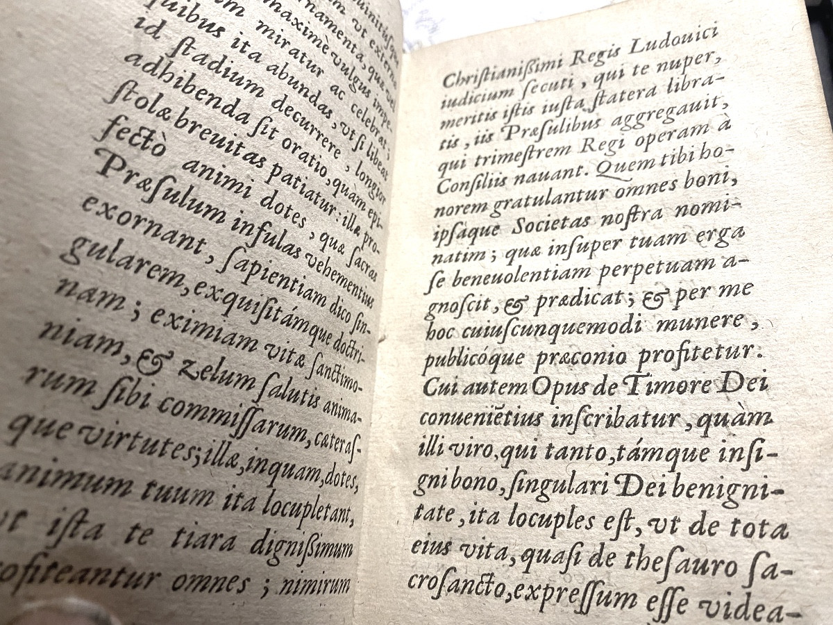 Binding With Fleur De Lys And Malthe Cross "de Timore Dei" - Jacques Salian-paris 1629-photo-3