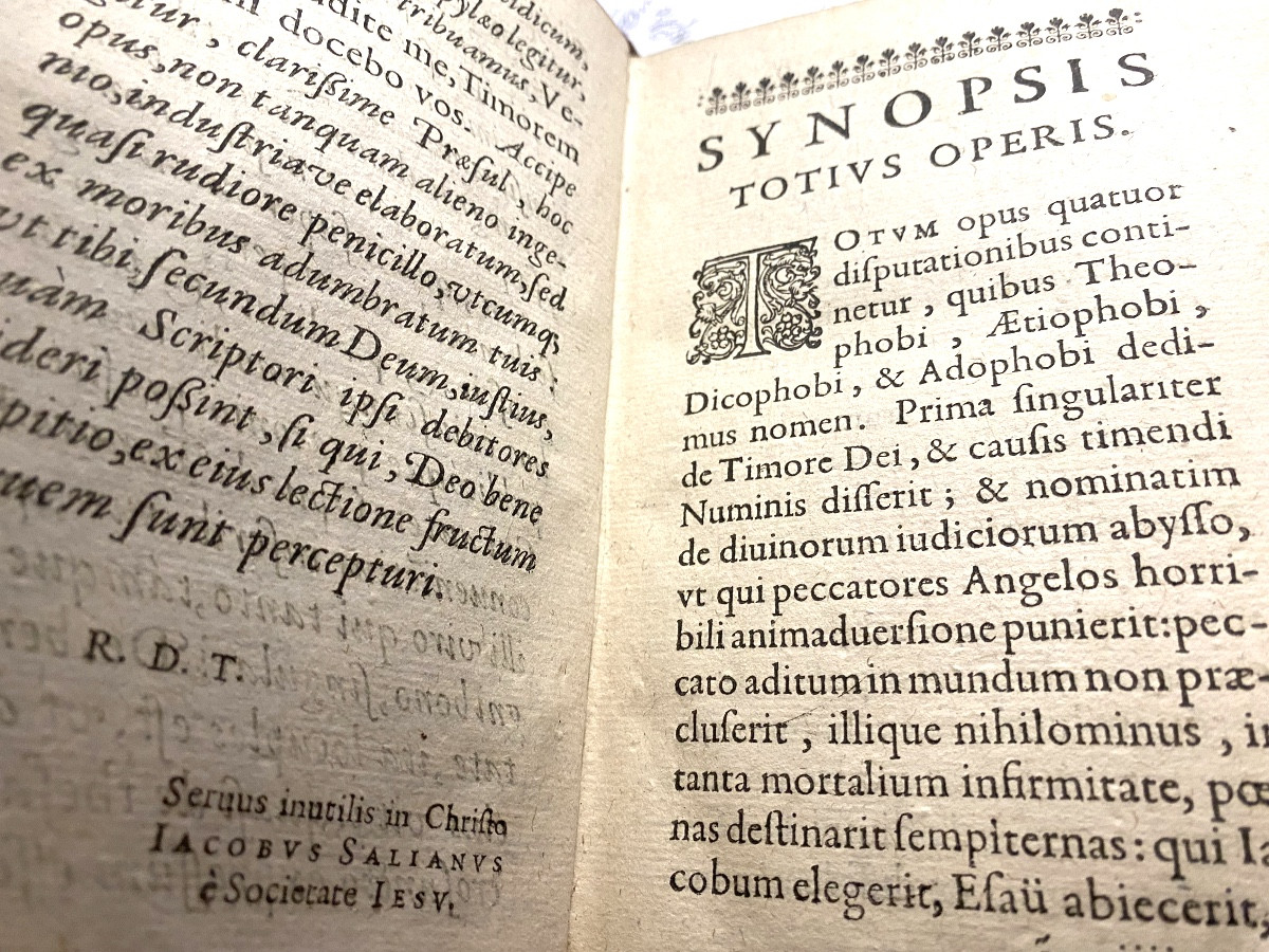 Binding With Fleur De Lys And Malthe Cross "de Timore Dei" - Jacques Salian-paris 1629-photo-4