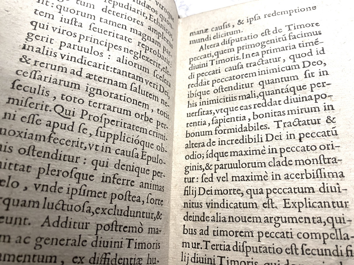 Binding With Fleur De Lys And Malthe Cross "de Timore Dei" - Jacques Salian-paris 1629-photo-5