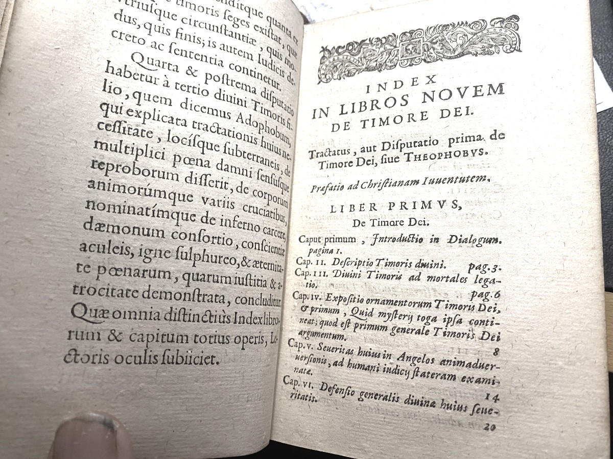 Binding With Fleur De Lys And Malthe Cross "de Timore Dei" - Jacques Salian-paris 1629-photo-6