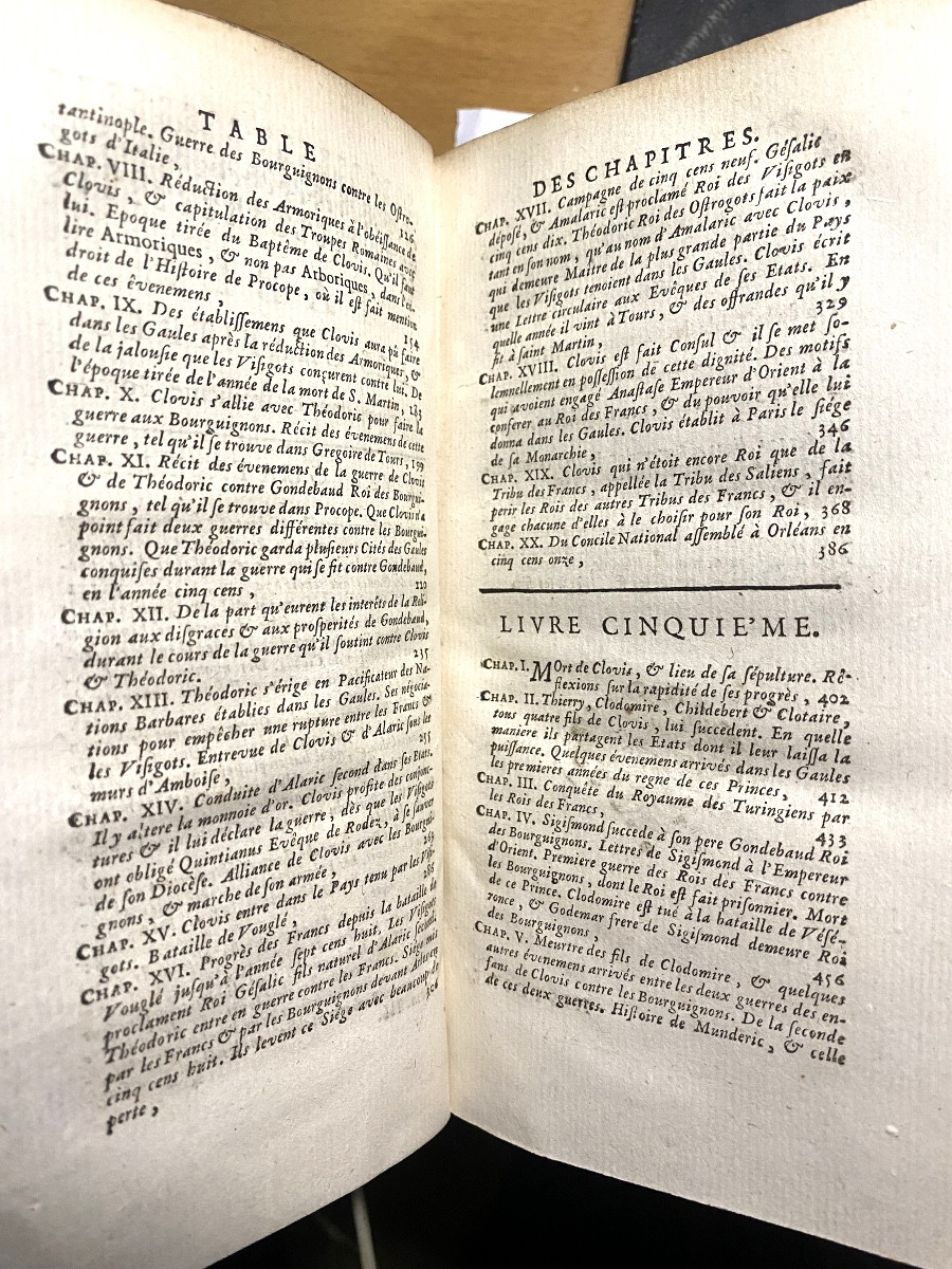 Tome 3 &4 de l'Histoire de l'établissement de la Monarchie Française dans les Gaules . Dubos 18-photo-3