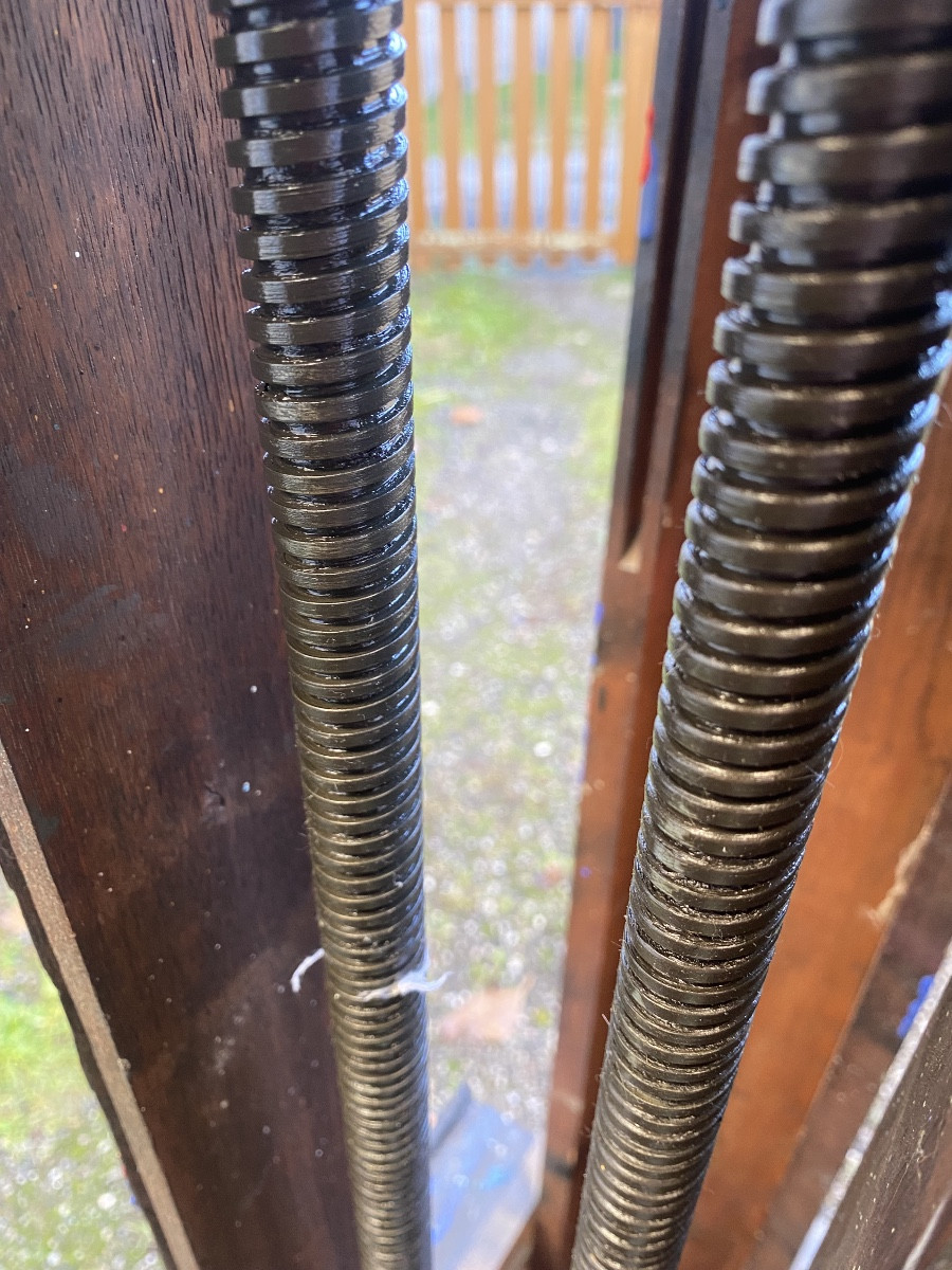 Géant Chevalet de Peintre en chêne XIXème bifaces a manivelle de" Paul Delvaux ", Peintre Belge-photo-7