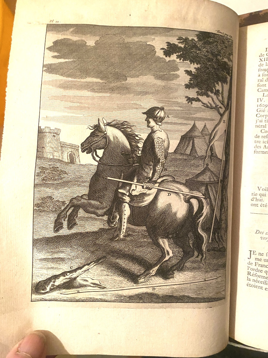 Histoire de la Milice Française .Rp Daniel , 2 Volumes In.4 Amsterdam 1724. Nomb. Illustrations-photo-3