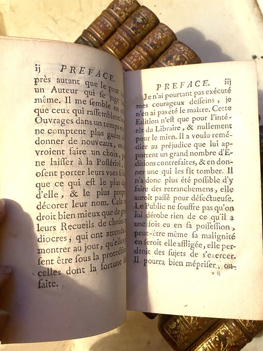Beautiful Series In /11 Vol In 12: "works Of Monsieur De Fontenelle", Printed In Paris 1761-1767.-photo-2