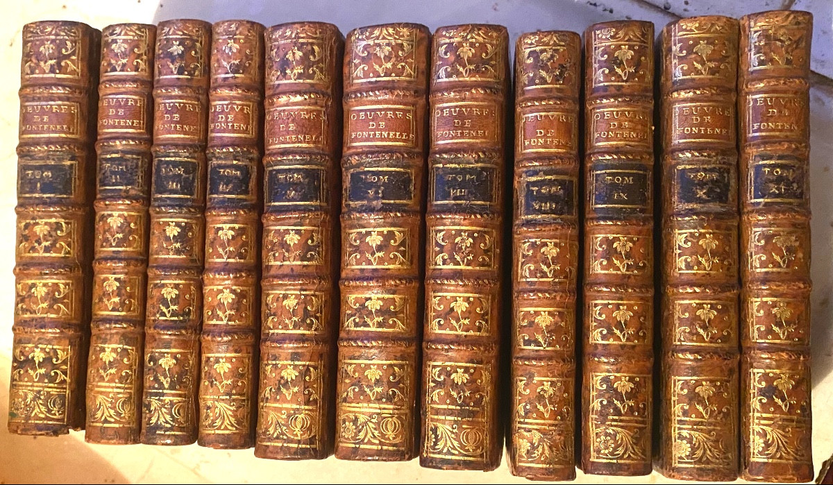 Beautiful Series In /11 Vol In 12: "works Of Monsieur De Fontenelle", Printed In Paris 1761-1767.