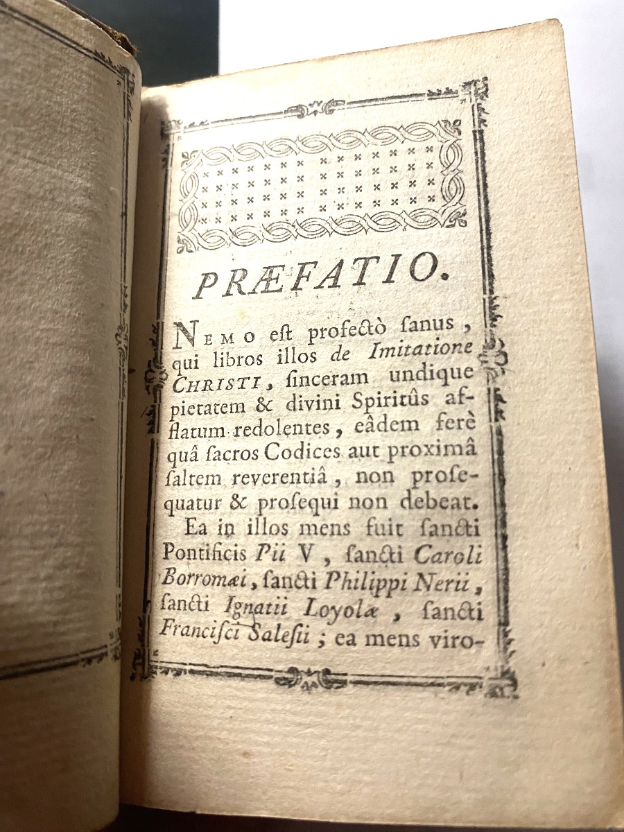 Belle  Imitatione Christi , Libri quatuor " Livre Miniature" de Nicolaus Beauzée . Parisis 1787-photo-3